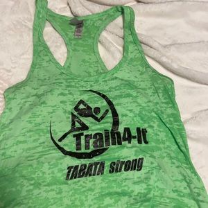 Super rare lime green Tabata Strong tank!!
